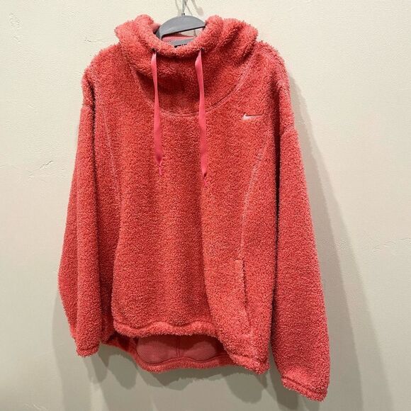 Nike Women's Therma-Fit Pink Pullover Sweatshirt - Size: Small - Picture 7 of 9